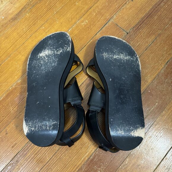 Isabel Marant Noelly city strappy sandal black leather sz 40 originally $595 - Picture 7 of 8